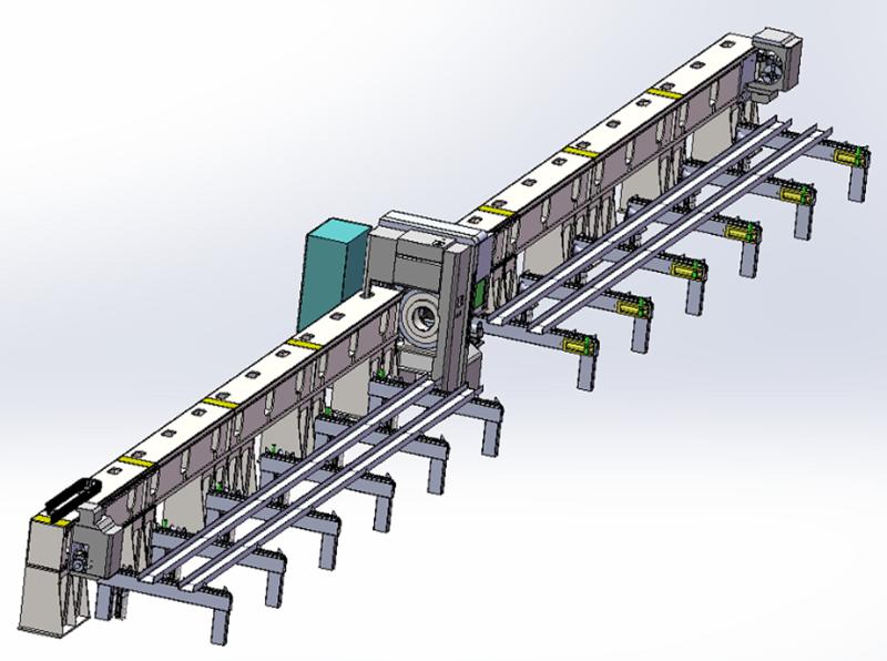 MEGA系列重型光纖鐳射切管機三卡盤 MEGA系列重型光纖鐳射切管機三卡盤