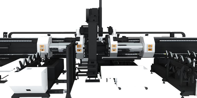 MEGA系列四卡盘光纤镭射切管机